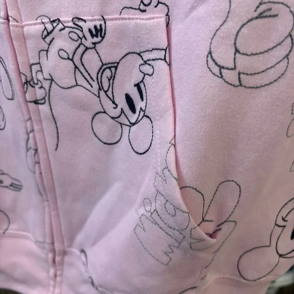 Disney Pink Mickey Mouse Zip-Up Hoodie - Picture 3 of 10
